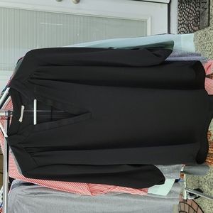 Black 3/4 sleeve blouse